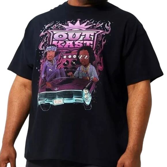 OutKast Band Animated Short Sleeve T-shirt, Size Unisex XL or 2XL - Picture 3 of 9